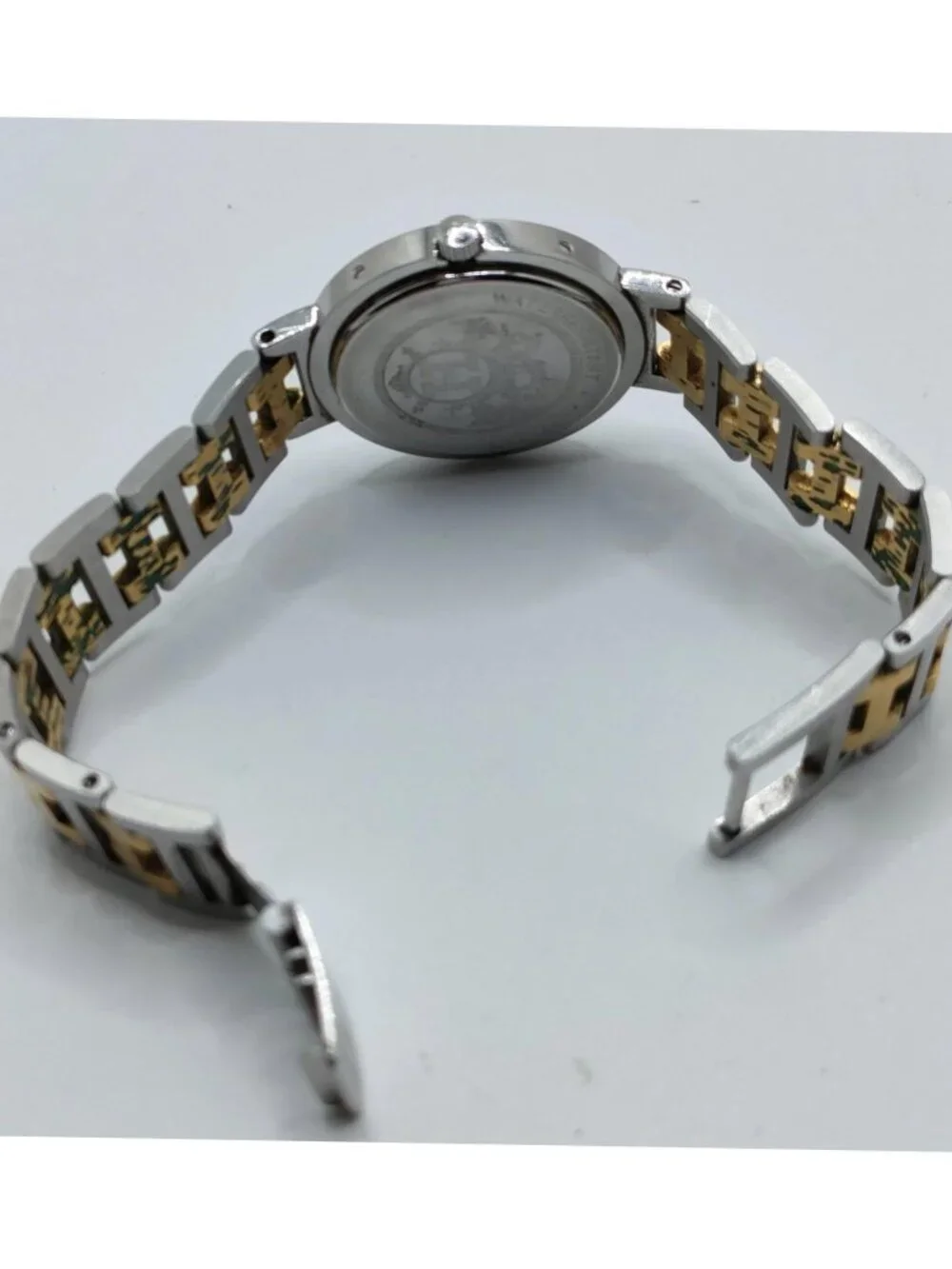 Authentic Vintage Hermes Clipper Two Tone Stainless Steel Quartz Watch